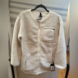 North Face Extreme Pile Coat - Gardenia White - Medium